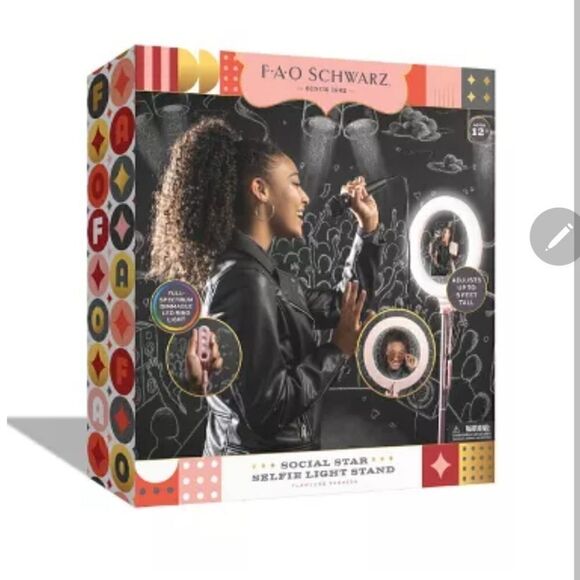 FAO Schwarz Social Star Selfie Light Stand NIB - Picture 4 of 6